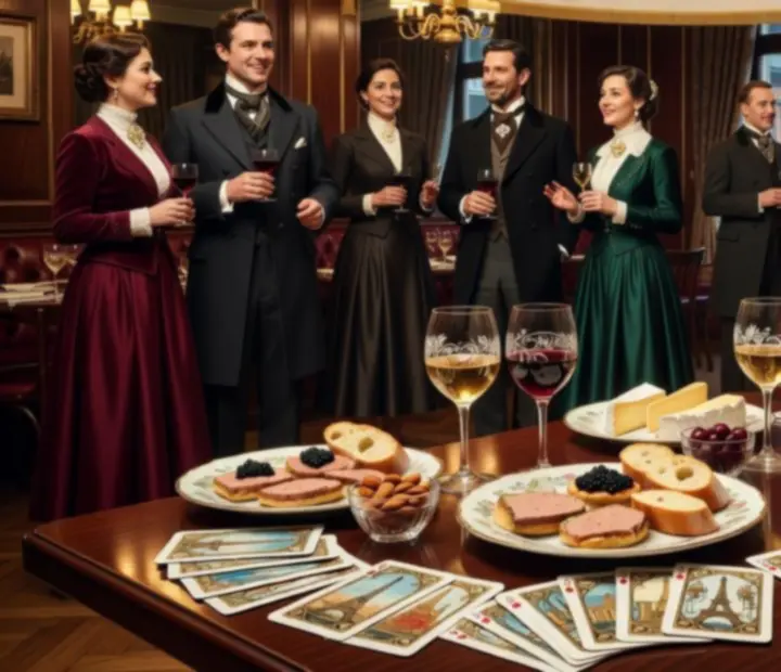 A softly lit evening card event in the Straightandsear lounge, with guests seated at multiple tables.